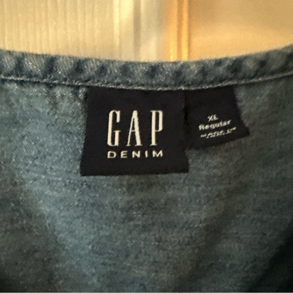 Gap Denim Girls Jumpsuit Size XL Regular Blue Pockets Cuffs Drawstring - Picture 3 of 10